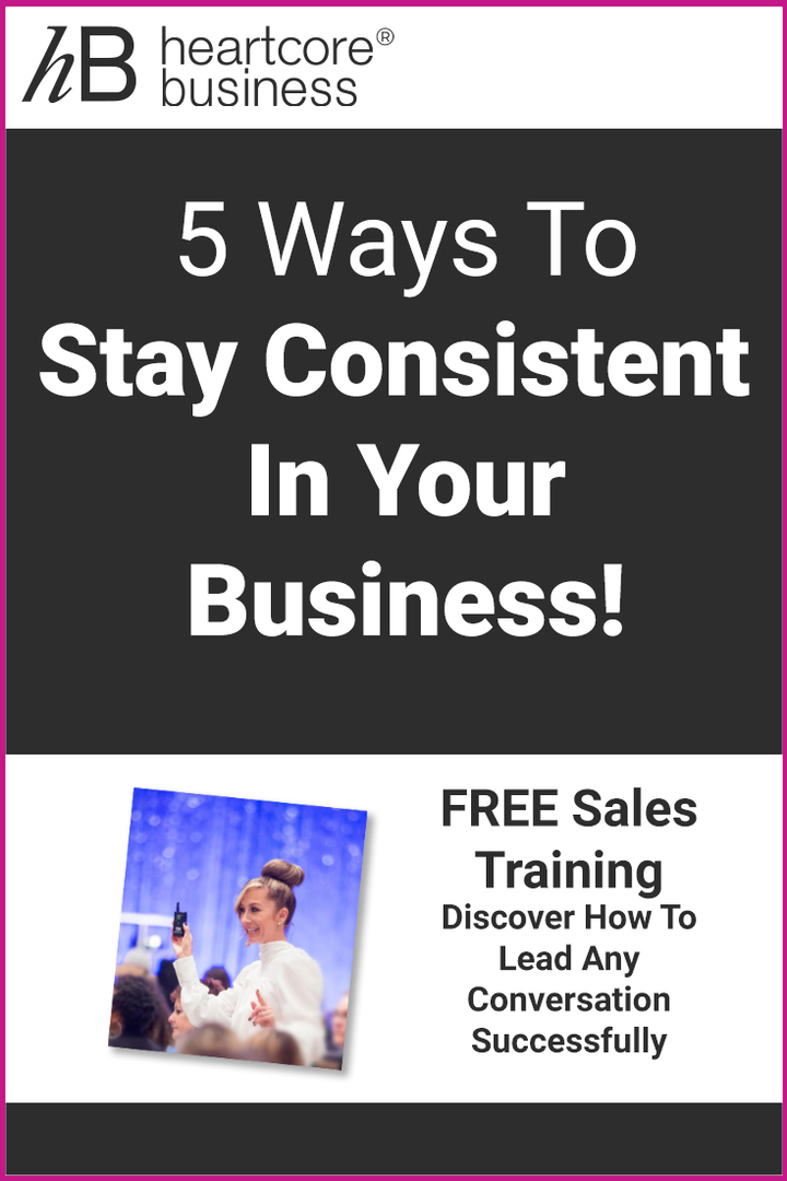Are you being inconsistent in your business? The fact is that most of your problem is due to the negative self-talk that you say to yourself all day long. Let's talk about why you don’t follow through the way you want to! Re-pin and join my FREE training on how you can convert Conversations into Cash! #heartcorebusiness #businessempire #entrepreneur #coaching #onlinebusiness #businesscoach