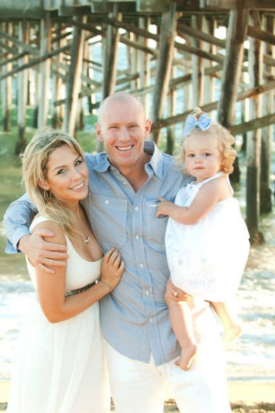 Rex Crain with Katrina and Kira Crain
